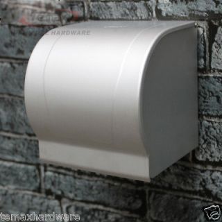 aluminum toilet paper holder roll tissue case with cover dispenser