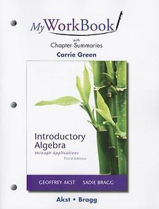 Myworkbook with Chapter Summaries for Introductory Alge