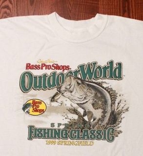 Bass Pro Shop Fishing Outdoor Outerwear Equipment White Damaged T
