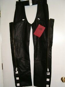 Newly listed Mens High Noon Leather Motorcycle Riding Horse Chaps Sm