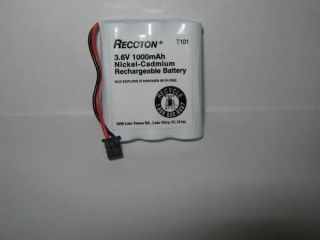 Recoton T101 3.6V 1000 mAh Nickel Cadmium Phone Battery