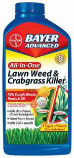 BAYER 704140A 32 oz CONCENTRATE ALL in 1 LAWN WEED & CRABGRASS KILLER