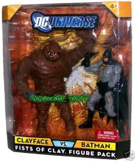 DC UNIVERSE FISTS OF CLAY FIGURE PK BATMAN VS CLAYFACE