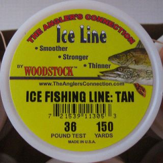 WOODSTOCK ICE FISHING TIP UP LINE 36# TEST 150YD SPOOL