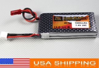4v 1000mAH 20C Lipo Battery for Rc Car/Truck, Helicopter, Parkflyer