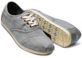NWOT Toms Grey Chambray Womens Cordones Size 8
