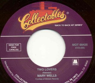 45 WELLS, MARY ~ TWO LOVERS / YOU BEAT ME TO THE PUNCH    62