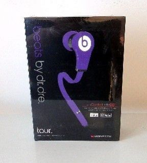 Control Talk Purple Monster Beats By Dr.Dre Tour Earbuds Headphones