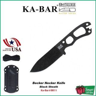BECKER NECKER KNIFE_BLACK SHEATH_KA BAR #BK11