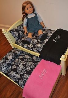 or 18 doll SAIGE custom bunk loft trundle bed bedding set McKenna