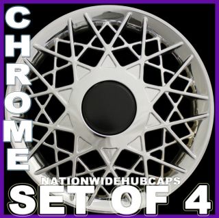 Set of 4 VW BEETLE 16 CHROME Spoke Wheel Covers Rim Hub Caps