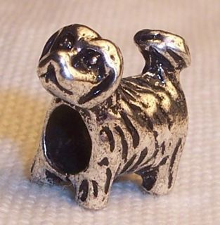 Free Yorkie Puppy Dog Yorkshire Terrier Bead for Silver Charm Bracelet