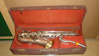 Old Saxophone Lifton with his original case   83 cm