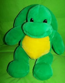 BUILD A BEAR WORKSHOP Green & Yellow VINTAGE Turtle with Backpack