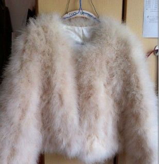 Hot Sale NEW Real Fur Ostrich Feather Fur Coat Jacket soft Warm