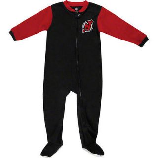 New Jersey Devils Red Infant Team Color Blocked Blanket Sleeper