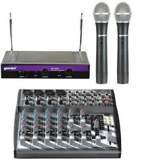 2001M S48 Dual Handheld Wireless Mic System w/ Behringer Xenyx 1202FX