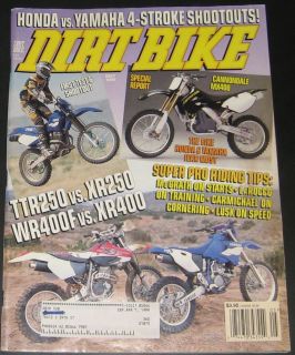 Dirt Bike Magazine May 1999 4 Stroke Shootouts