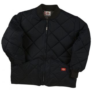 Dickies 61242 BLACK DIAMOND QUILTED NYLON JACKET NWT New With Tags