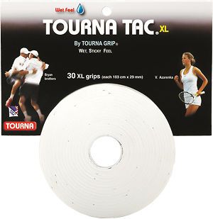 Tourna Tac Tennis Racquet Over Grip 30 XXL White Overgrips Abso rbent