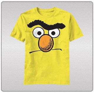 Sesame Street Big Face Bert of Bert & Ernie Tee Shirt Adult Sizes S