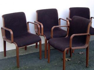 KNOLL BENTWOOD ARM CHAIRS DESIGNED BY BILL STEPHENS, MODERN, NO RES