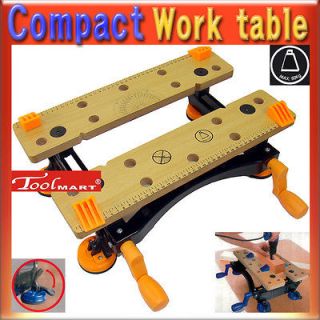 Compact Work table ★★★ PORTABLE WORK STATION Wood Workbench