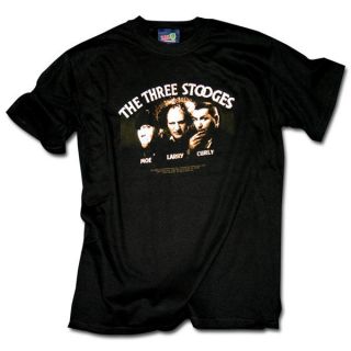 THREE STOOGES Group Photo T Shirt **NEW the
