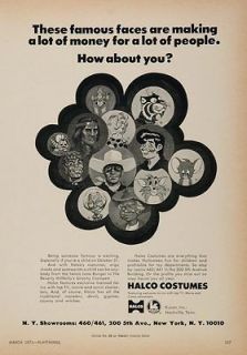 1971 Ad Halloween Costumes Halco Beverly Hillbillies   ORIGINAL