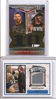 2012 TNA WWE TENacious Bobby Roode James Storm Dual Used PATCH Cloth #