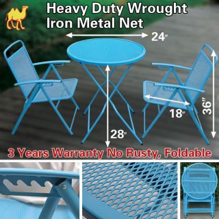 Bistro set Patio Set Table and Chairs Outdoor Furniture Wrought Iron
