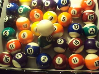 Eight Ball for Mini Pool Table + 1 Mini Replace Ball, 1 3/8