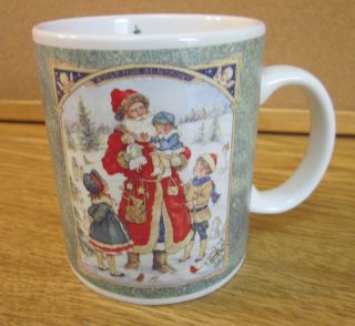 Santa Christmas Coffee Cup Mug   JC Penney   1999   Betty Whiteaker