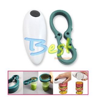 Electric One Touch Auto Can Jar Tin Opener Open Tool Hands Free