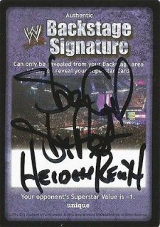 WWE RAW Deal Backstage Signature Auto Card STONE COLD STEVE AUSTIN