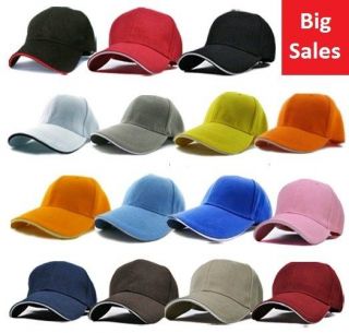 15 Colors New Cotton Baseball Golf Plain Blank Ball Cap Hat