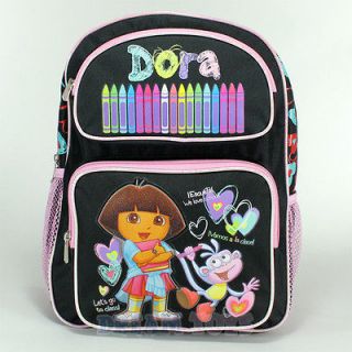 Dora the Explorer Toddler 14 School Black Medium Backpack Bag   Girls