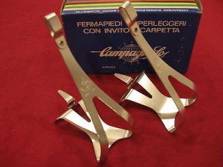 Campagnolo Large Alloy Toe Clip pair new in Campagnolo Super Record