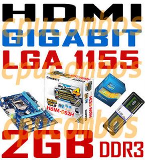 HTPC COMBO Intel G850 LGA1155 CPU+2GB DDR3 RAM+GIGABYTE HDMI GIGALAN