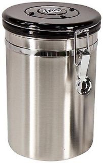 NEW Stainless Steel Coffee Vault Storage Retain Freshness Container