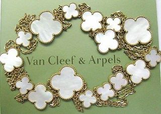 Van Cleef & Arpels 18Kt Magic Alhambra 16 Motif Necklace YG BL146304