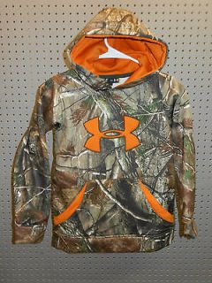 NWT UNDER ARMOUR boys BIG LOGO HOODIE youth SIZE YL realtree AP CAMO