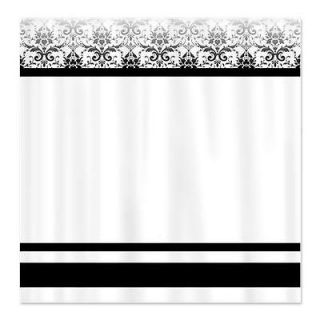 Black and White Damask Shower Curtain by Ca 719039899