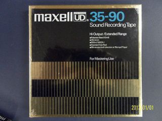 UNOPENED 7 1/2 MAXELL UD 35 90 REEL TO REEL TAPE MASTERING VERY NICE