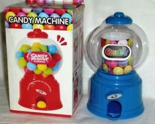 Blue Mini Candy Machine Bubble Gum Ball Gumball Dispenser Coin Bank