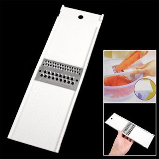 White Plastic Frame Handheld Kitchen Carrot Fruit Grater Shredder