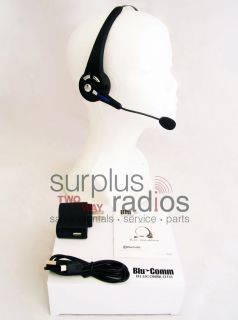 BLUETOOTH SINGLE EAR HEADSET FOR CELL PHONE MOTOROLA RADIO CP200