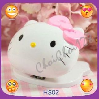 New Lovely Hello Kitty Mini Stapler Staple Binder HS02