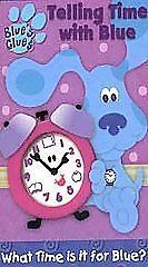 Clues   Telling Time With Blue   VHS Kids Dog Cartoon Movie video Tape
