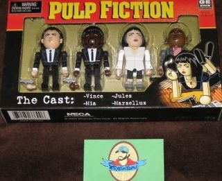 PULP FICTION GEOMS THE CAST VINCE MIA JULES MARSELLUS